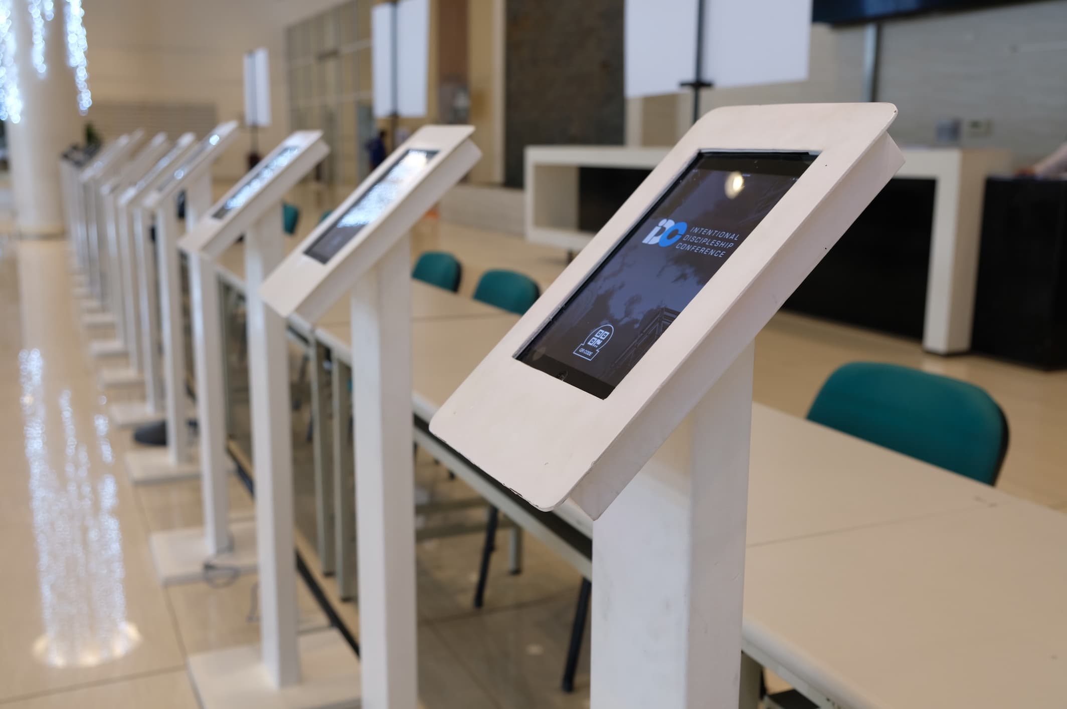 iPads at a corporate event