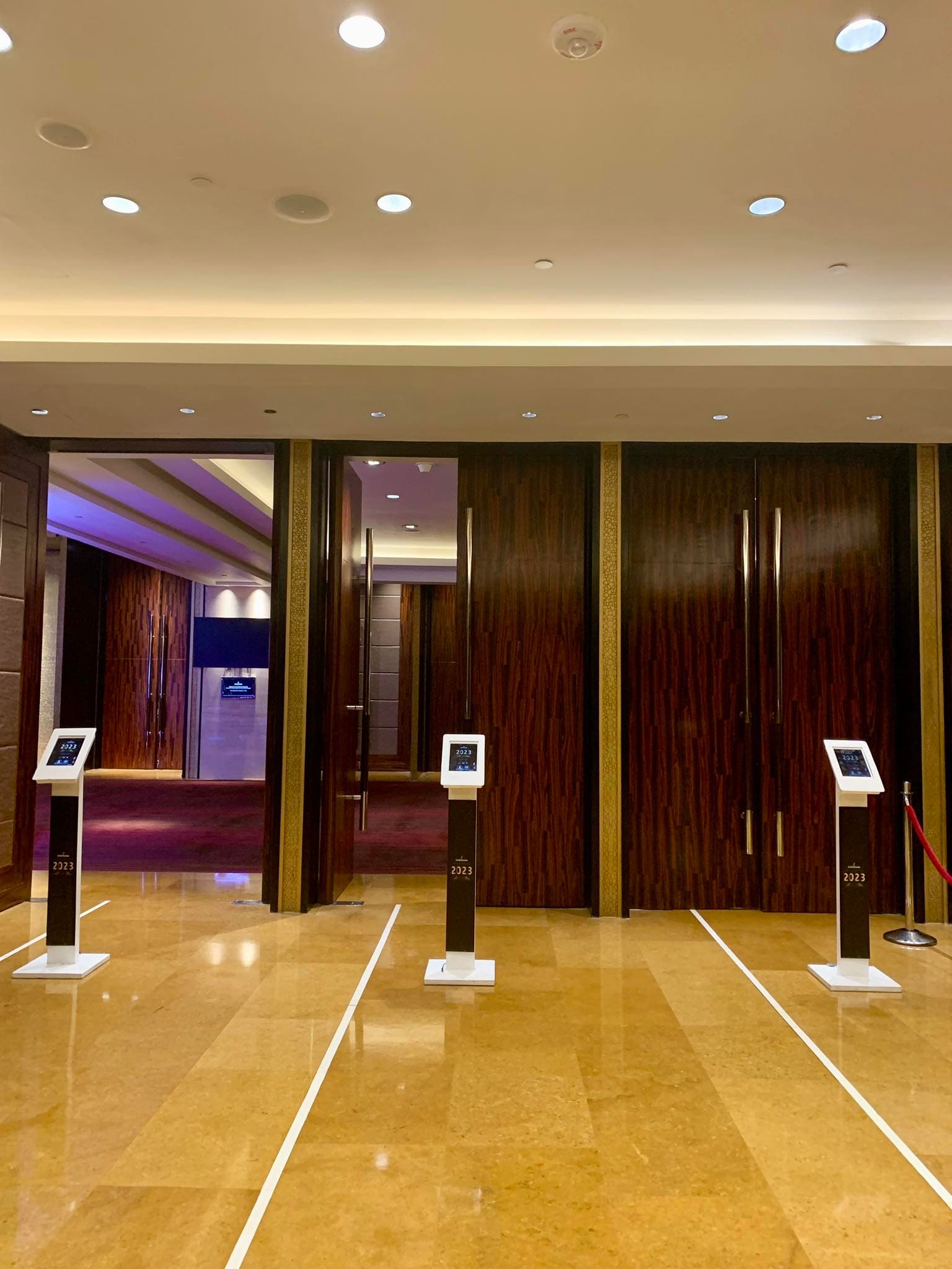 iPad kiosk at an event